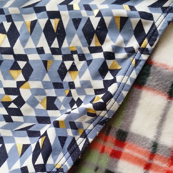 Aerie Geometric Blue Bikini Bottom - Picture 4 of 6